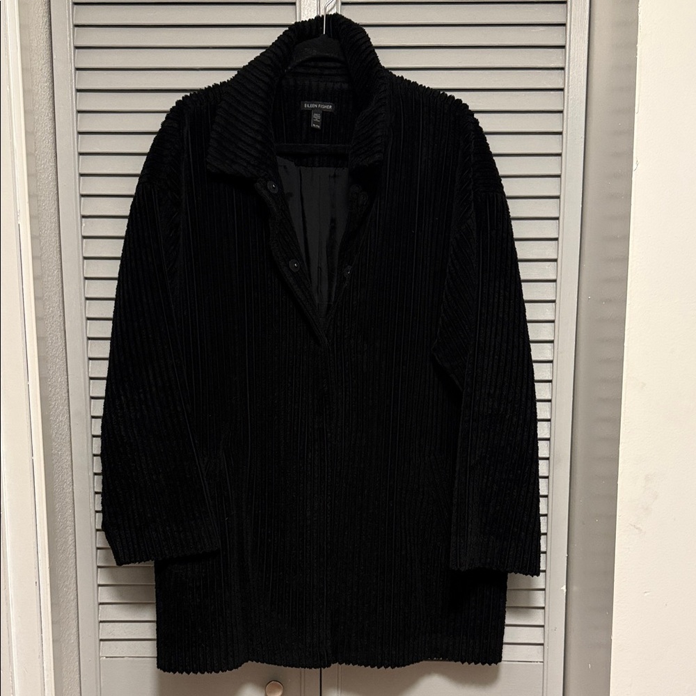 Lush corduroy jacket; a classic by Eileen Fisher